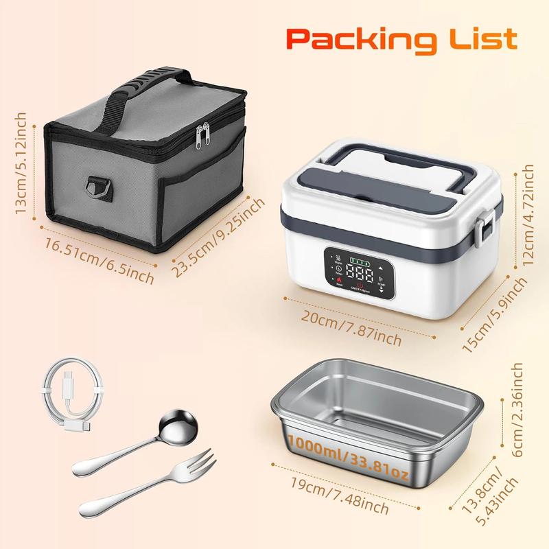 Self-Heating Food Heater – Rechargeable Lunch Box