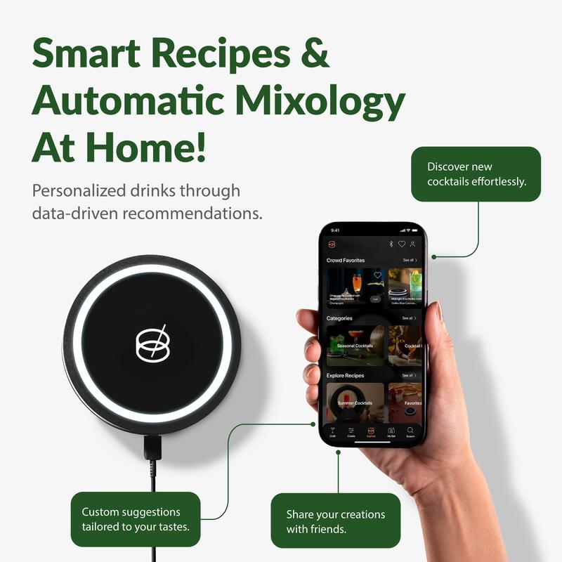 Automated Cocktail Maker Coaster for Home Bar