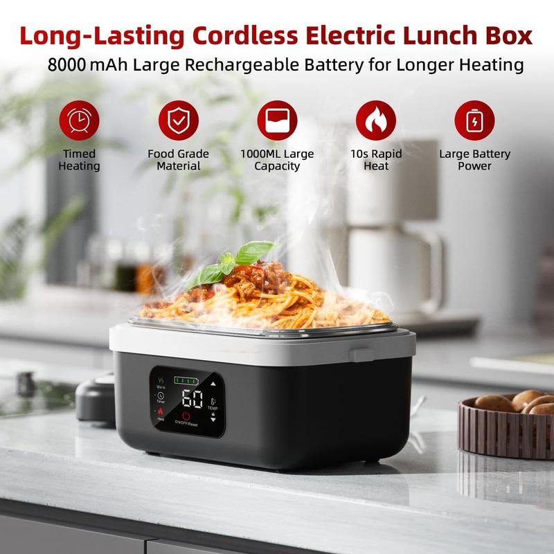 Self-Heating Food Heater – Rechargeable Lunch Box