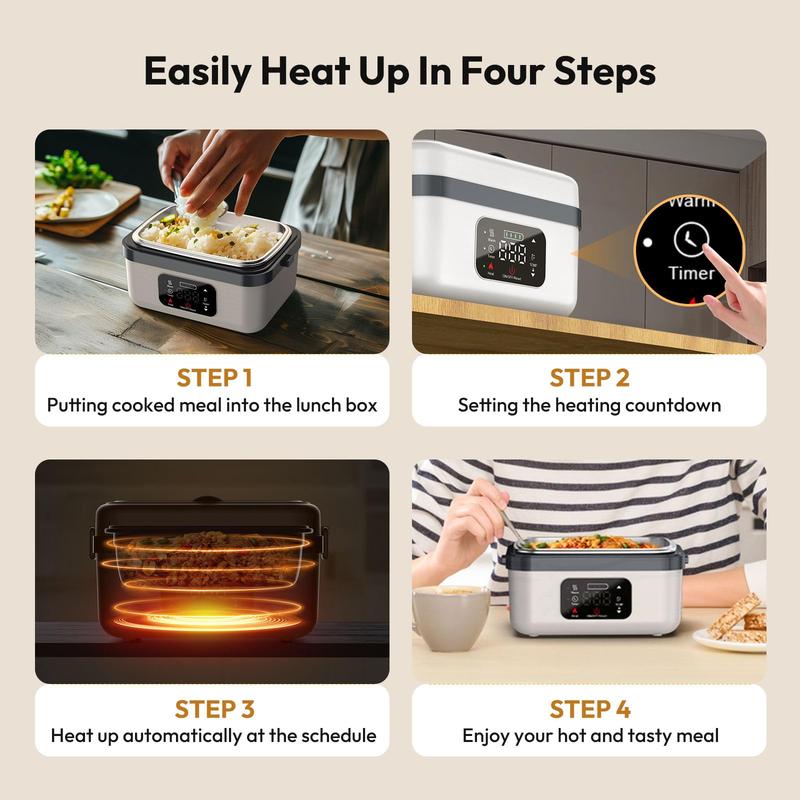 Self-Heating Food Heater – Rechargeable Lunch Box