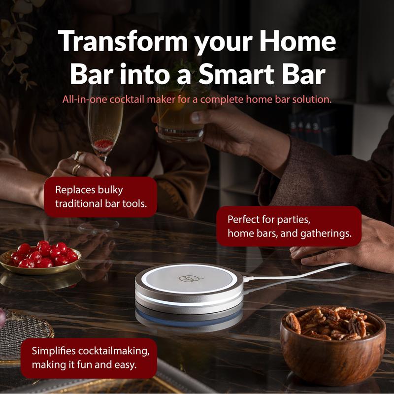 Automated Cocktail Maker Coaster for Home Bar